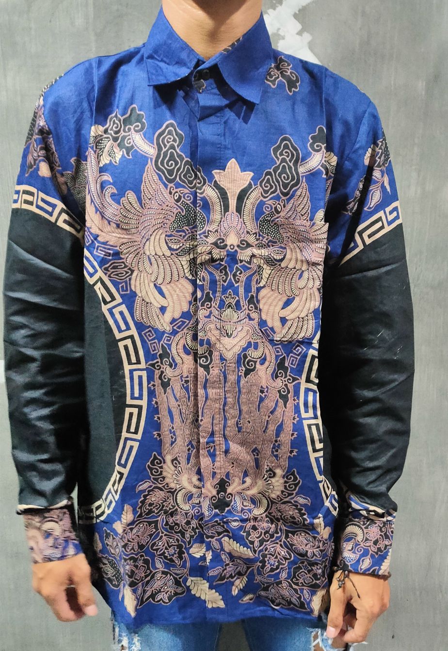 Baju Batik Pria Slimfit Reguler Lengan Panjang Ob 514