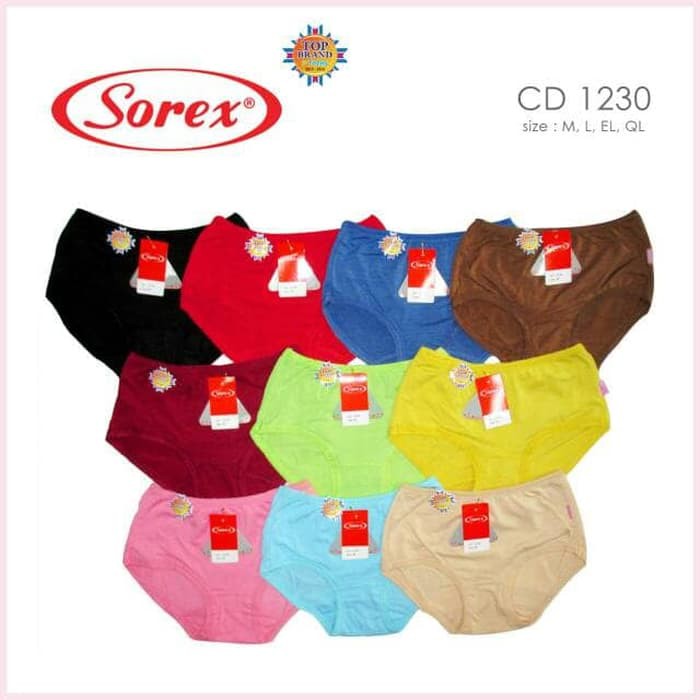 Sorex 1230 celana dalam Midi Polos