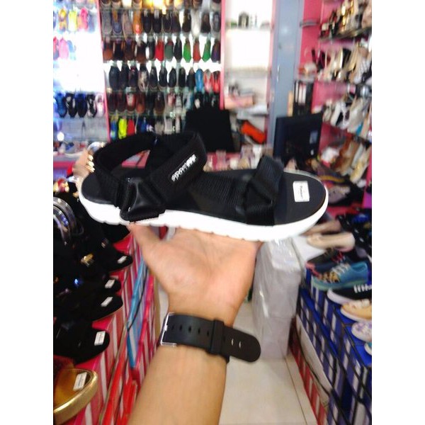 Sandal Gunung Hitam Bkn Eiger Original G301 Murah Kanvas Sendal Wanita Pria Casual Santai Unik