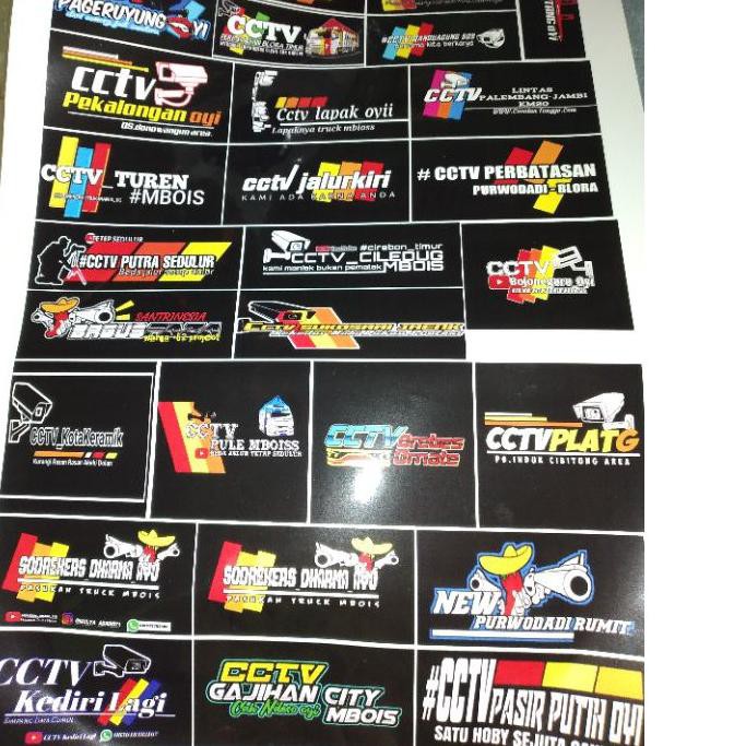 

[BEST SELLER] sticker truk cctv isi 40-45pcs (*＾წ＾*)