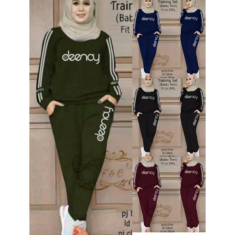 VOUZY || SETELAN MARIMAR - SETELAN JUMBO WANITA - TRAINING SET JUMBO - SETELAN OLAHRAGA JUMBO