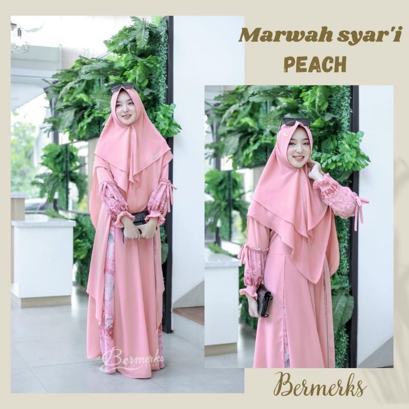 Alana Marwah Syari / Set Syar'i Marwah / Set Syari Original Bermerks
