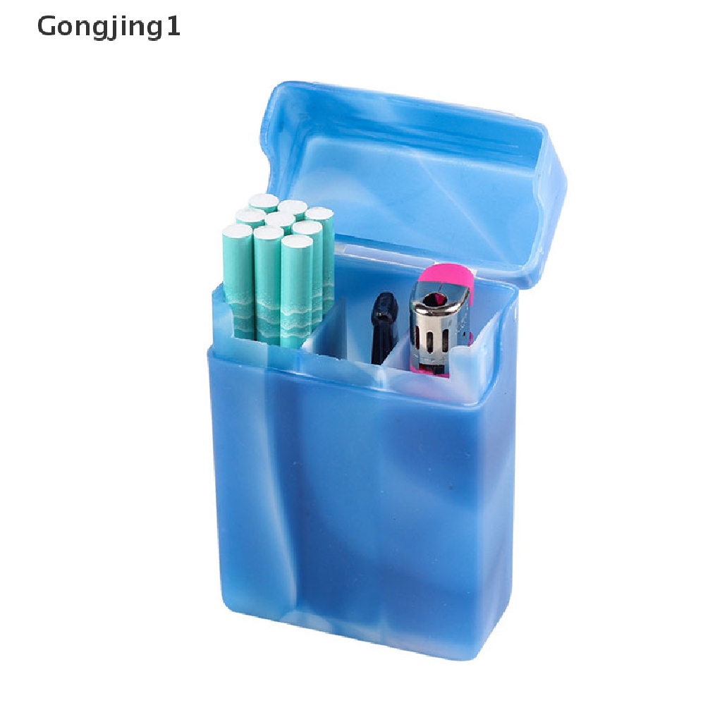 Gongjing1 Kotak Penyimpanan Rokok Portable Bahan Plastik