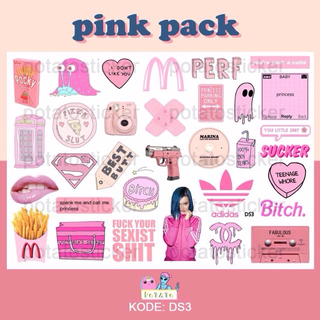 

pink pack - sticker tumblr