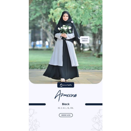 preloved armoora dress only hitam size S by gerai saffa