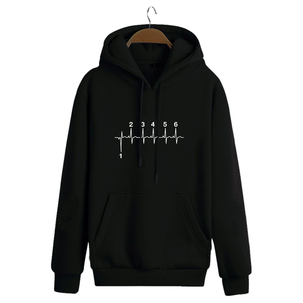 Sweater Hoodie Jumper Motor Biker Gear Heartbeat