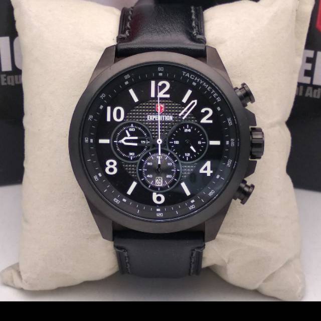 jam tangan cowok expedition ex 6779 black
