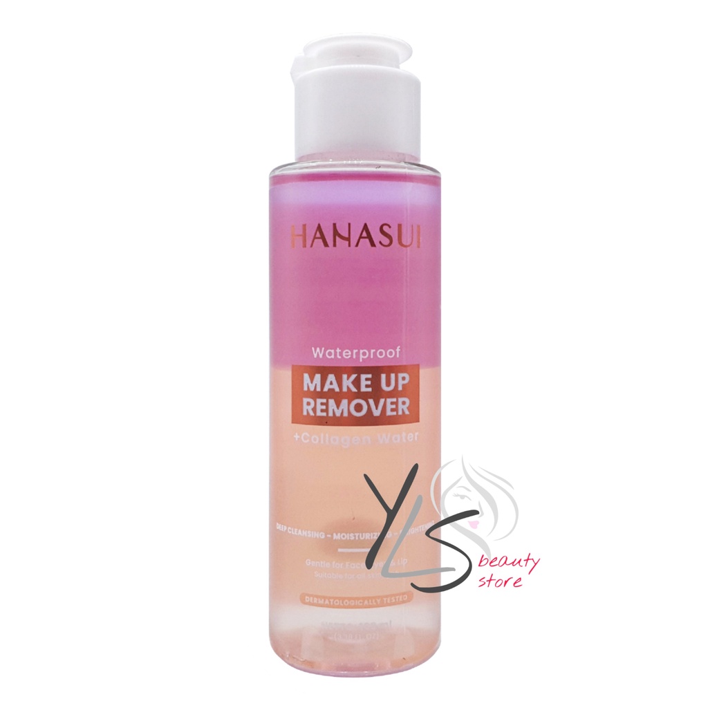 HANASUI WATERPROOF MAKE UP REMOVER + COLLAGEN WATER - TERDAFTAR BPOM - MAKE UP REMOVER HANASUI