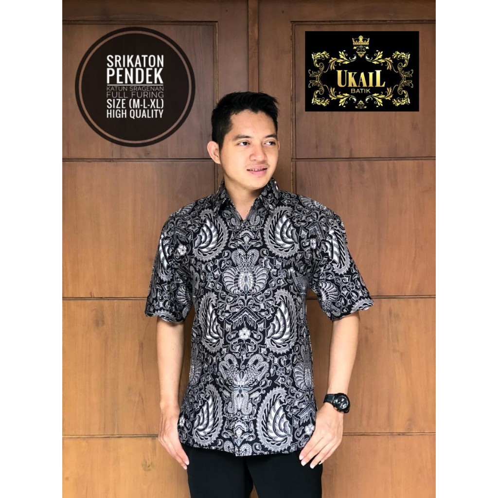 SRIKATON / BATIK PRIA LENGAN PENDEK / by UKAIL BATIK / 10.3