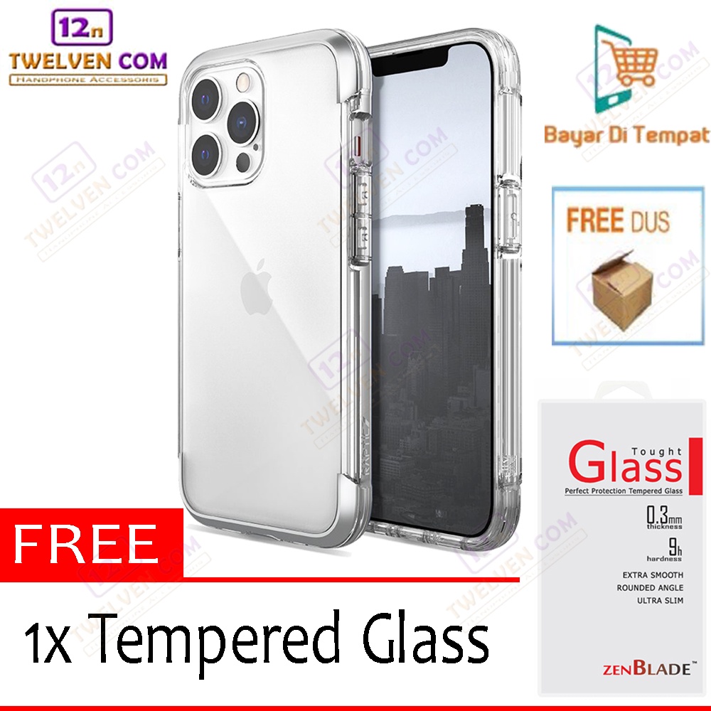 [FLASH SALE] Case Anti Crack Anti Shock Softcase iPhone 13 Pro Max - Free Tempered Glass