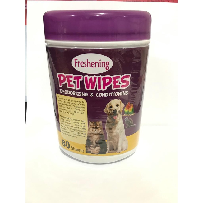 WETKINS PET WIPES 80'S TISSUE HEWAN