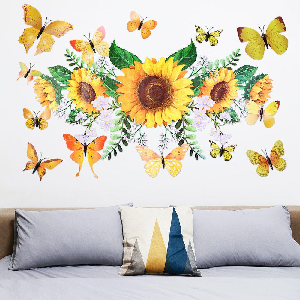 Populer Stiker Dinding Kamar Tidur Nursery Wall Art Dekorasi Tahan Air Removable Wall Mural 3D