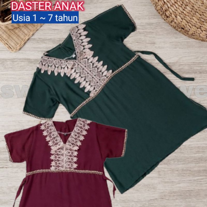 Baju Anak Perempuan Daster Balita Cewek Umur Usia 1 2 3 4 5 6 7 Tahun Model Terbaru Murah Harga Grosir Motif Renda Polos Bertali Kancing Belakang Leher Bahan Adem Nyaman Aneka Warna Size S M L XL Lengan Pendek Ukuran Kecil Modern Kekinian Bisa COD Ecer