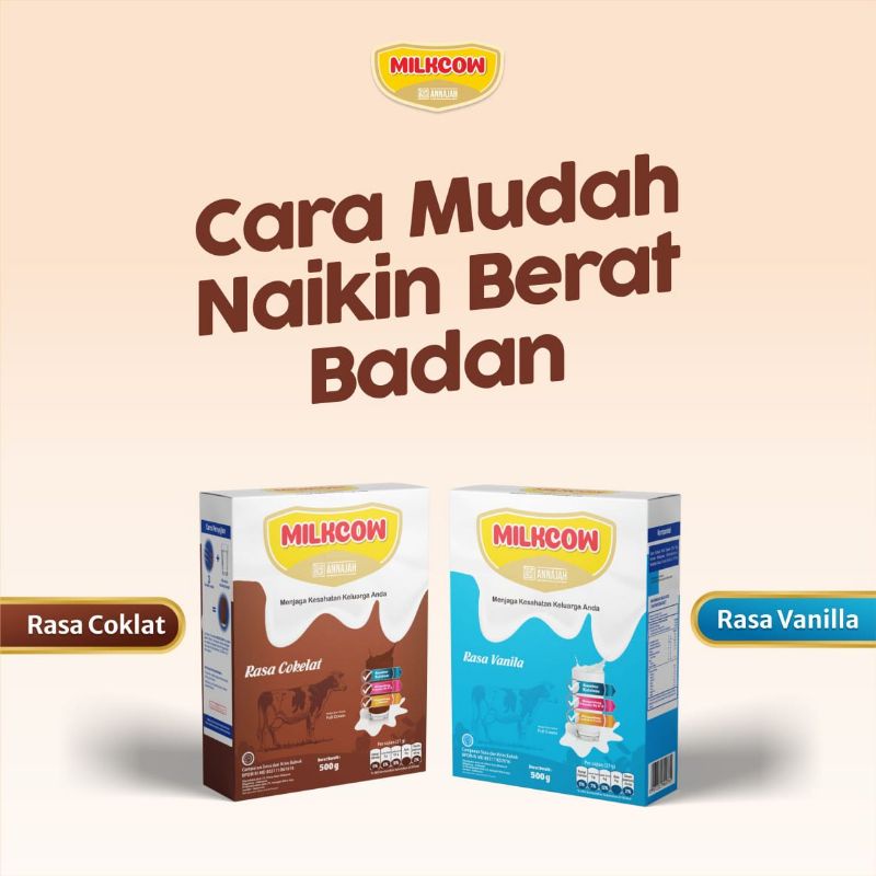 MILKCOW SUSU GEMUK SUSU PENGGEMUK BADAN SUSU BUBUK 500 gr