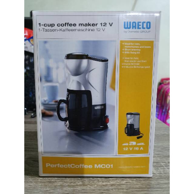 Waeco Mesin pembuat kopi portabel untuk d mobil