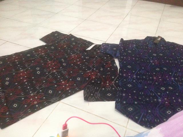 Brotherholic Baju Cowok Batik Songket Lengan Pendek Slimfit / Kemeja Batik Pria Pendek Hitam Slim
