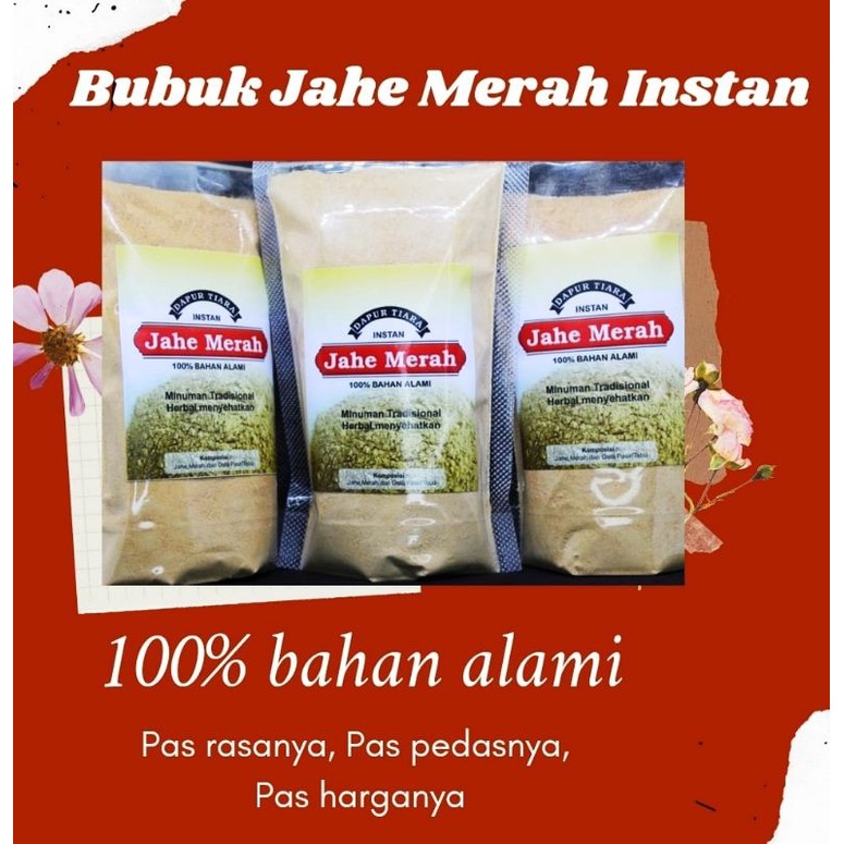 

Jahe Merah Bubuk Instan Pedas 100% Alami Berkualitas Herbal Dapur Tiara
