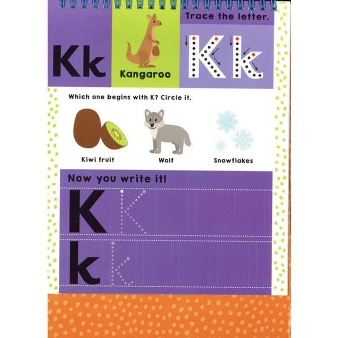

Buku Tulis Anak 3+ Wipe It, Write It Clean Abc 123 Pen Control Numbers