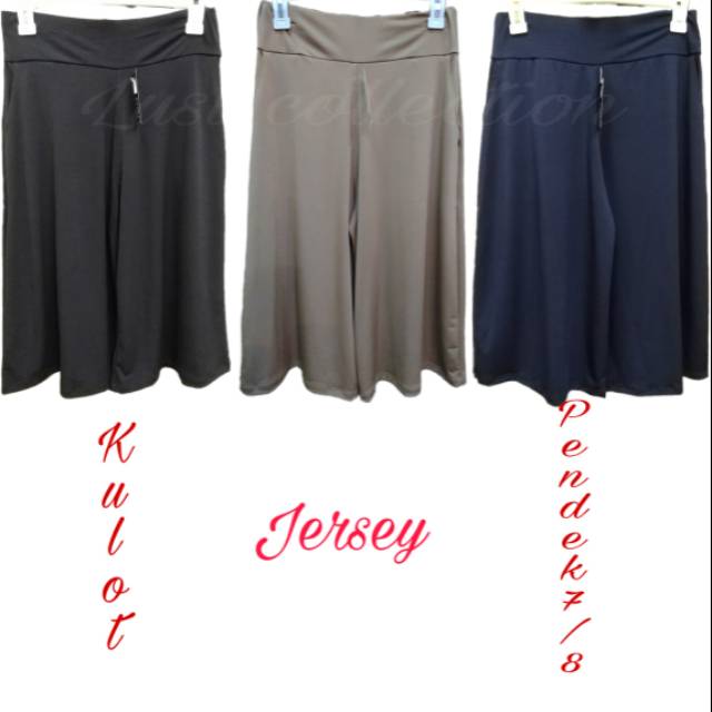 Kulot Jersey pendek 7/8