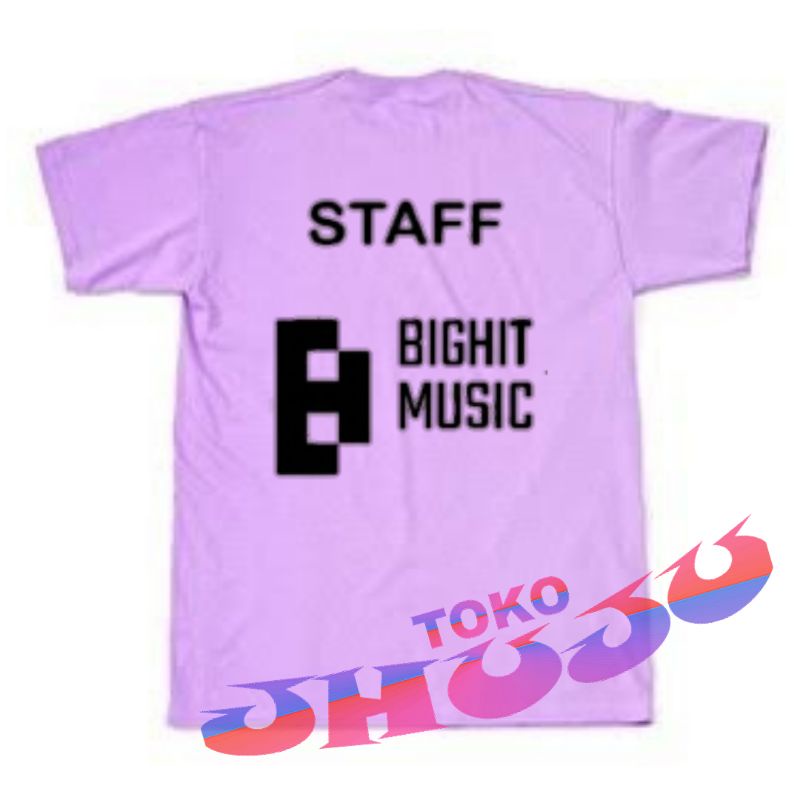 Baju Tshirt BTS logo STAFF BIGHIT MUSIC // BTS shirt