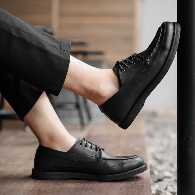 MORRIS BLACK |ManNeedMe x ARF| Sepatu Pantofel Pria Derby Shoes ORIGINAL