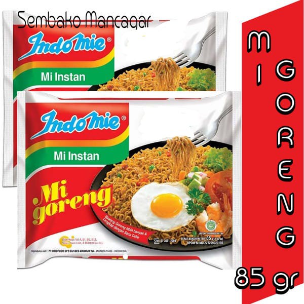 

Indomie mi goreng 85 gr/mi instan