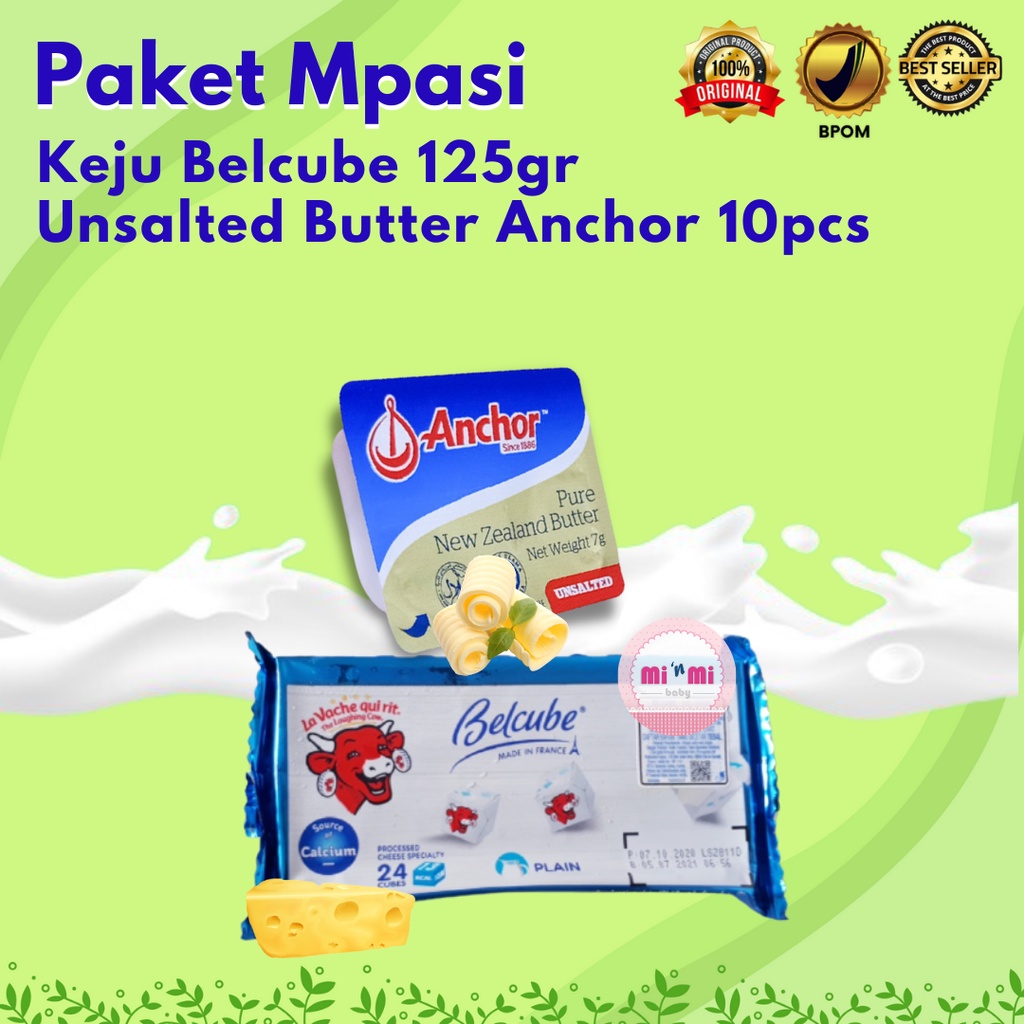 Paket mpasi makanan bubur bayi 6 bulan lengkap baby food anchor unsalted butter unsalted anchor elle
