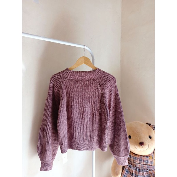 Sweater Crop Balon Ingni