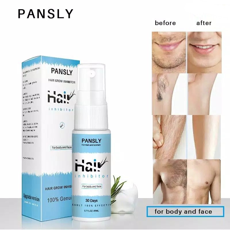 PANSLY Hair Grow Inhibits For Body and Face Spray Menghambat Pertumbuhan Rambut untuk Badan &amp; Wajah