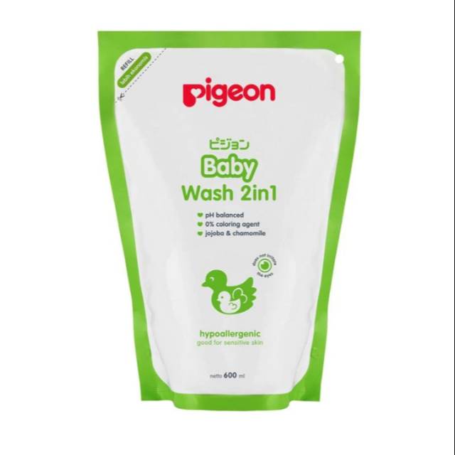 PIGEON BABY WASH 2IN1 600ML REFF