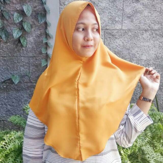 hijab instan khimar simple tanpa pet size L wolfis