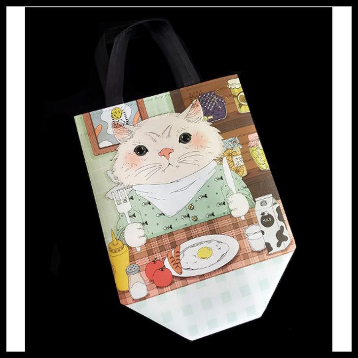 

GOODIE BAG PAPER BAG KAIN / KANTONG PLASTIK GO GREEN MOTIF CAT