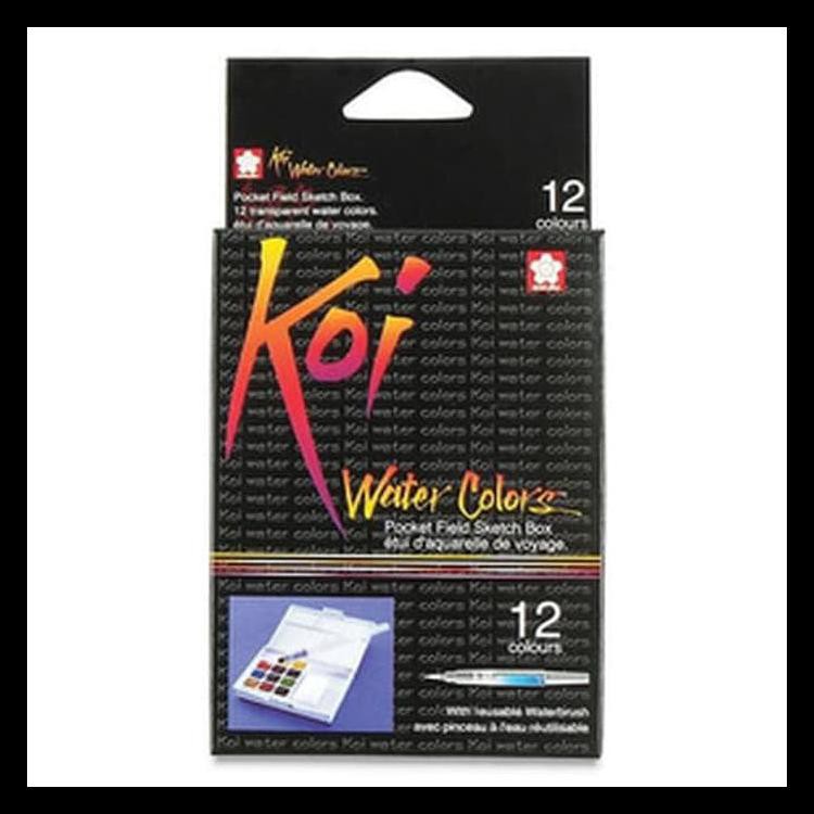 

Murmer Sakura Koi Watercolor 12 Colors Set / Cat Air Merk Sakura Koi 12 Set Promo