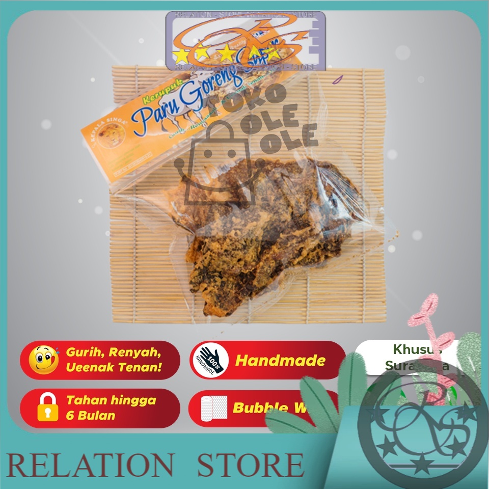 

Kerupuk Paru Goreng Super Cap Kepala Singa 100 gr