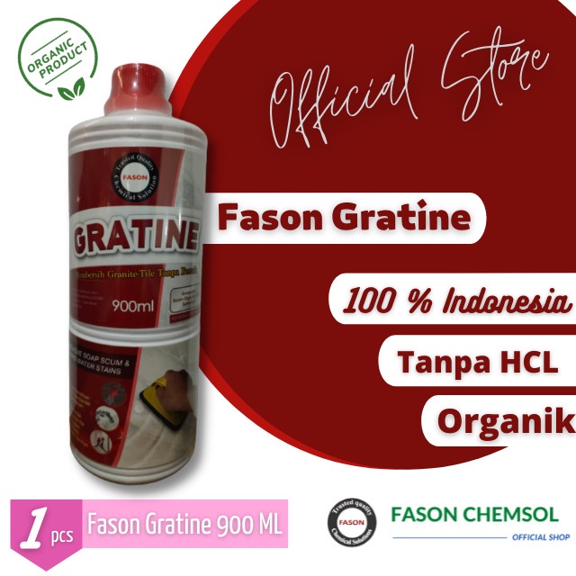 Pembersih Noda &amp; Kerak pada Keramik / Porselain FASON Gratine (900 ml)