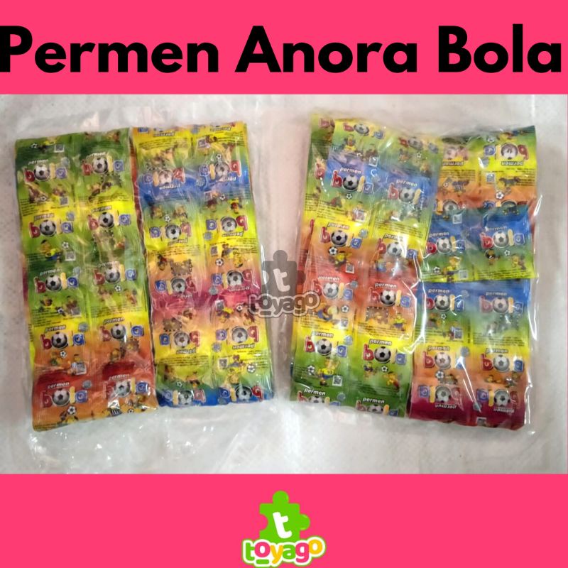 Permen Jadul Anora Bola 1 Pack Isi 4 renteng Grosir Murah