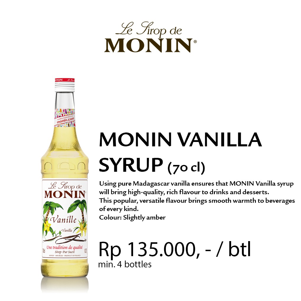 

Monin Syrup Vanilla