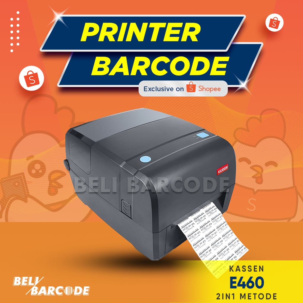 Printer Barcode Label Thermal Kassen E460