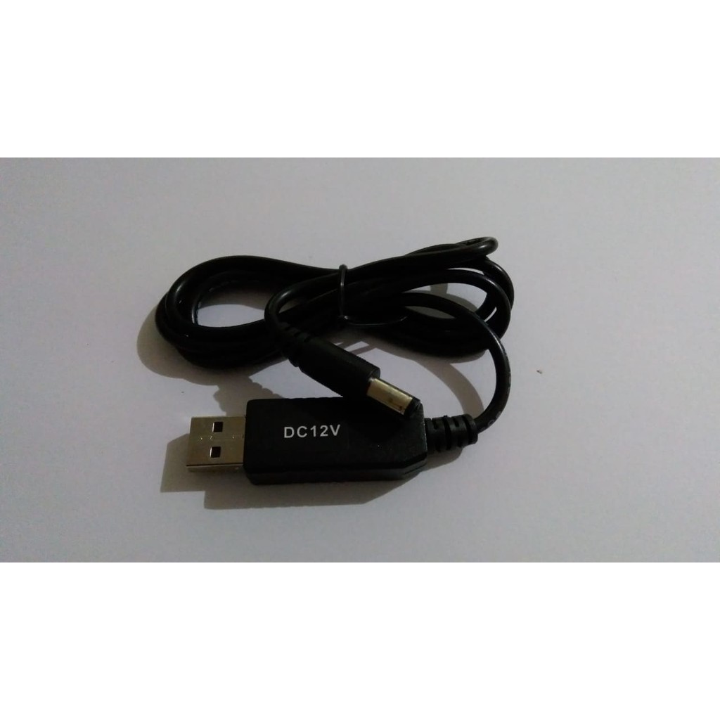 Kabel Step Up USB 5v to 12v DC Power Supply backup 12V dari Power Bank