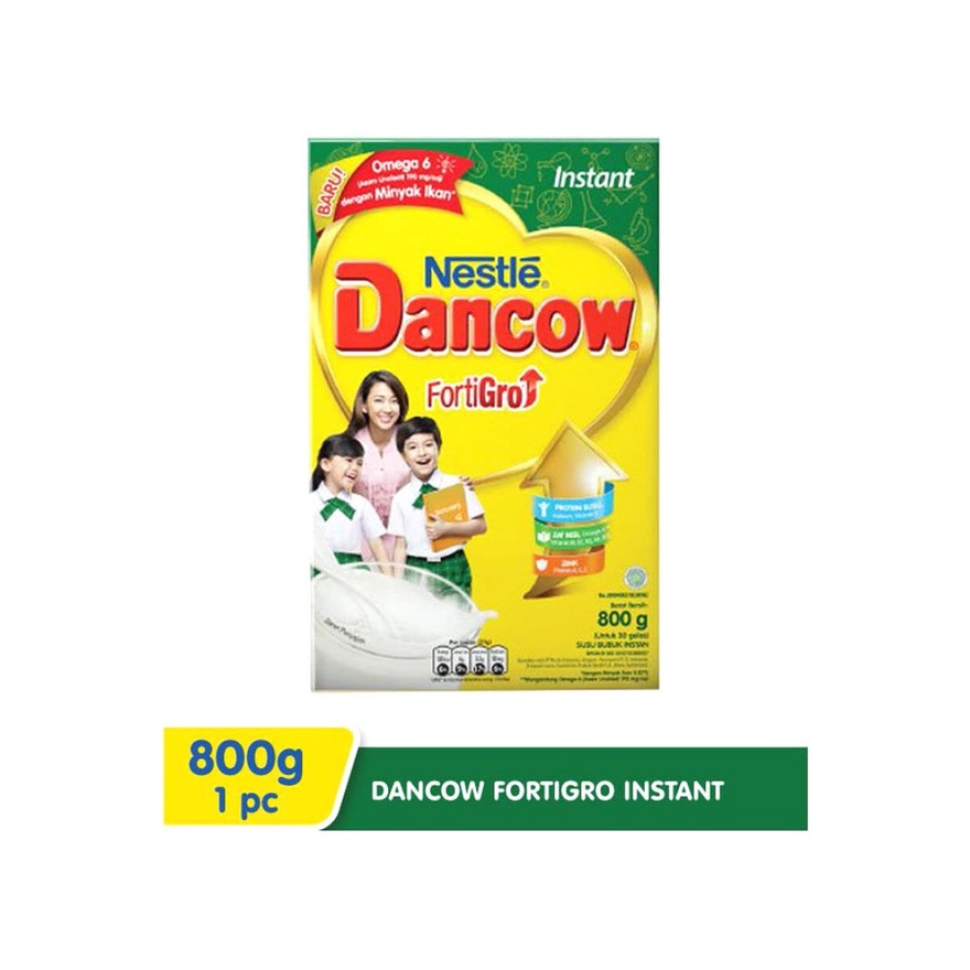 Nestle Dancow Instant putih FortiGro Susu keluarga [800 g] Exp 2023