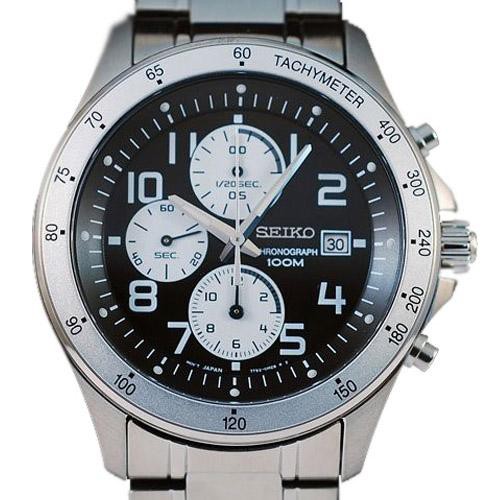 Seiko Quartz SNDA79P1 Chronograph 3 White Subdials | Jam Pria SNDA79