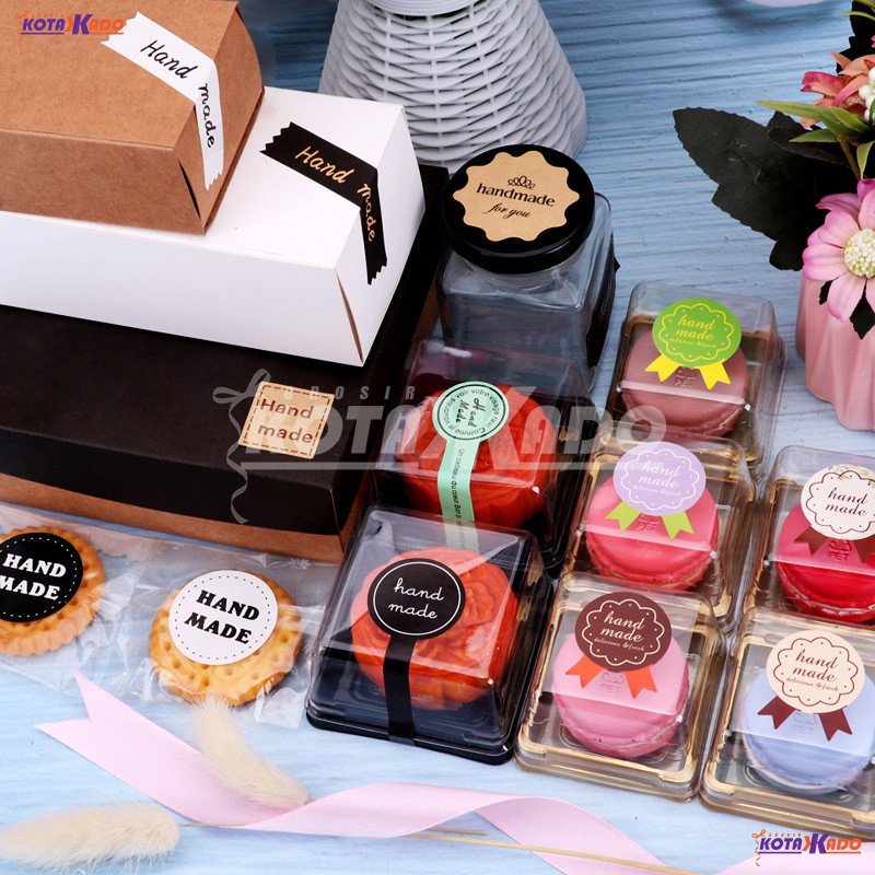 

Stiker Label Sticker Tempelan Label Segel Produk Hampers Makanan Hand Made Kotak Box Dus Packaging