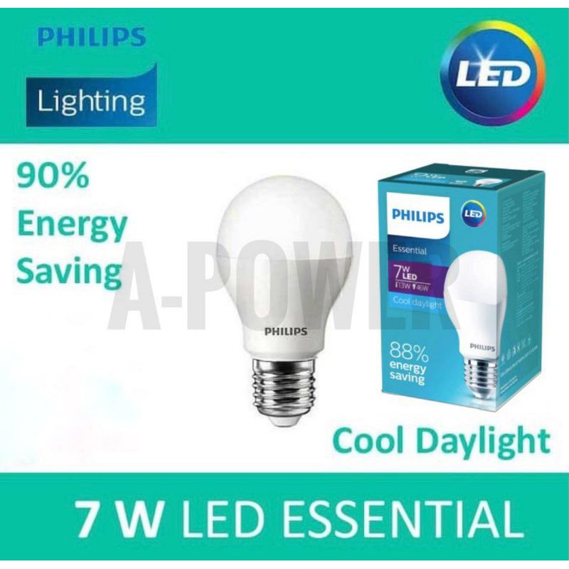 Philips - Lampu LED Essential 7W (Putih)