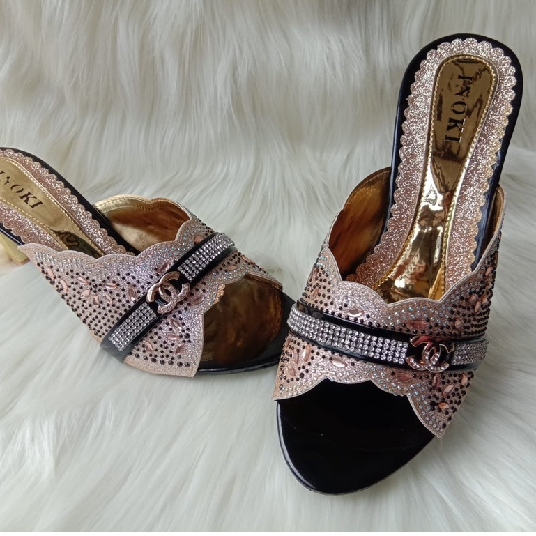 HEELS PESTA WANITA UKURAN BESAR / SENDAL PESTA  BIG SIZE JUMBO SIZE 41 42 / SANDAL PESTA KONDANGAN WANITA HIGH HEELS HAK 5 CM