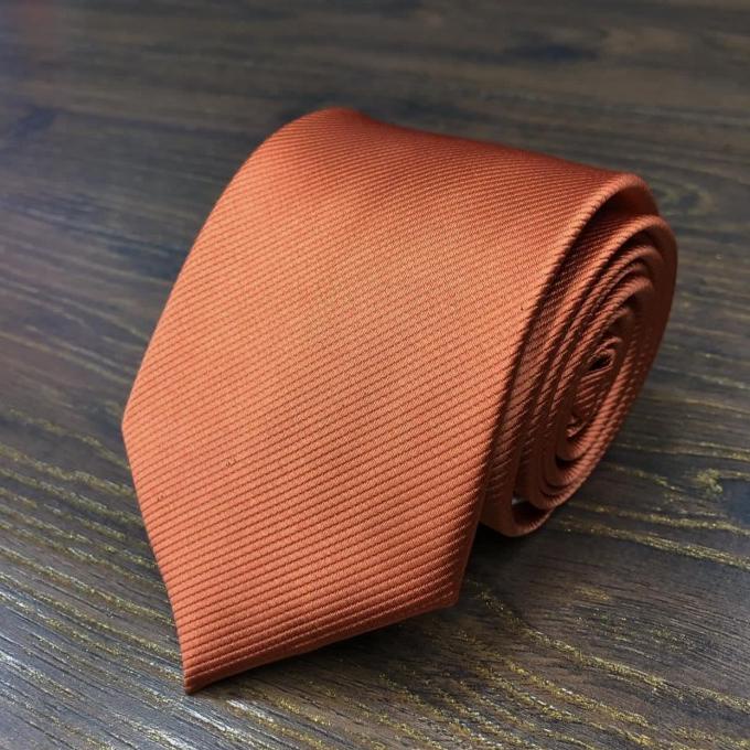 DASI PRIA BATA ORANGE DASI POLOS BERKWALITAS