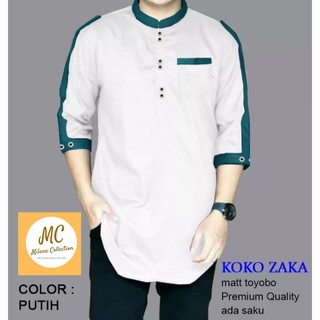 Kemeja muslim pria koko zaka 4 warna 4 size | Shopee Indonesia