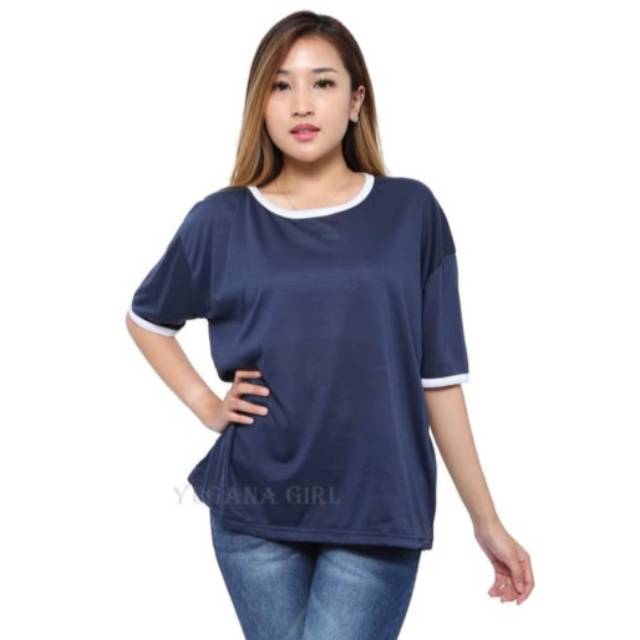  Baju  Kaos  T Shirt Polos Wanita  Kekinian Murah RINGER 