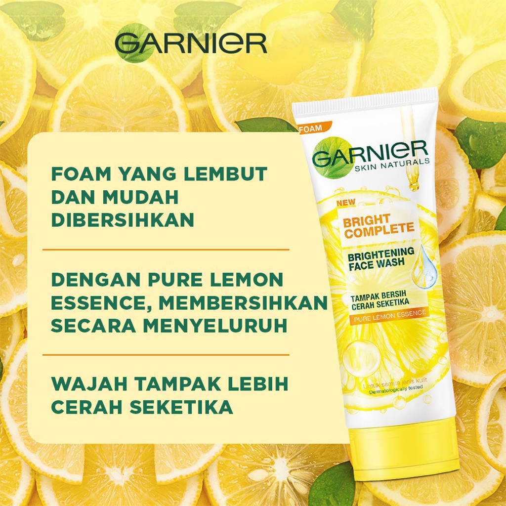 ❤ BELIA ❤ Garnier Light Complete Bright Complete Brightening Foam | Scrub | White Speed | Sabun Cuci Muka