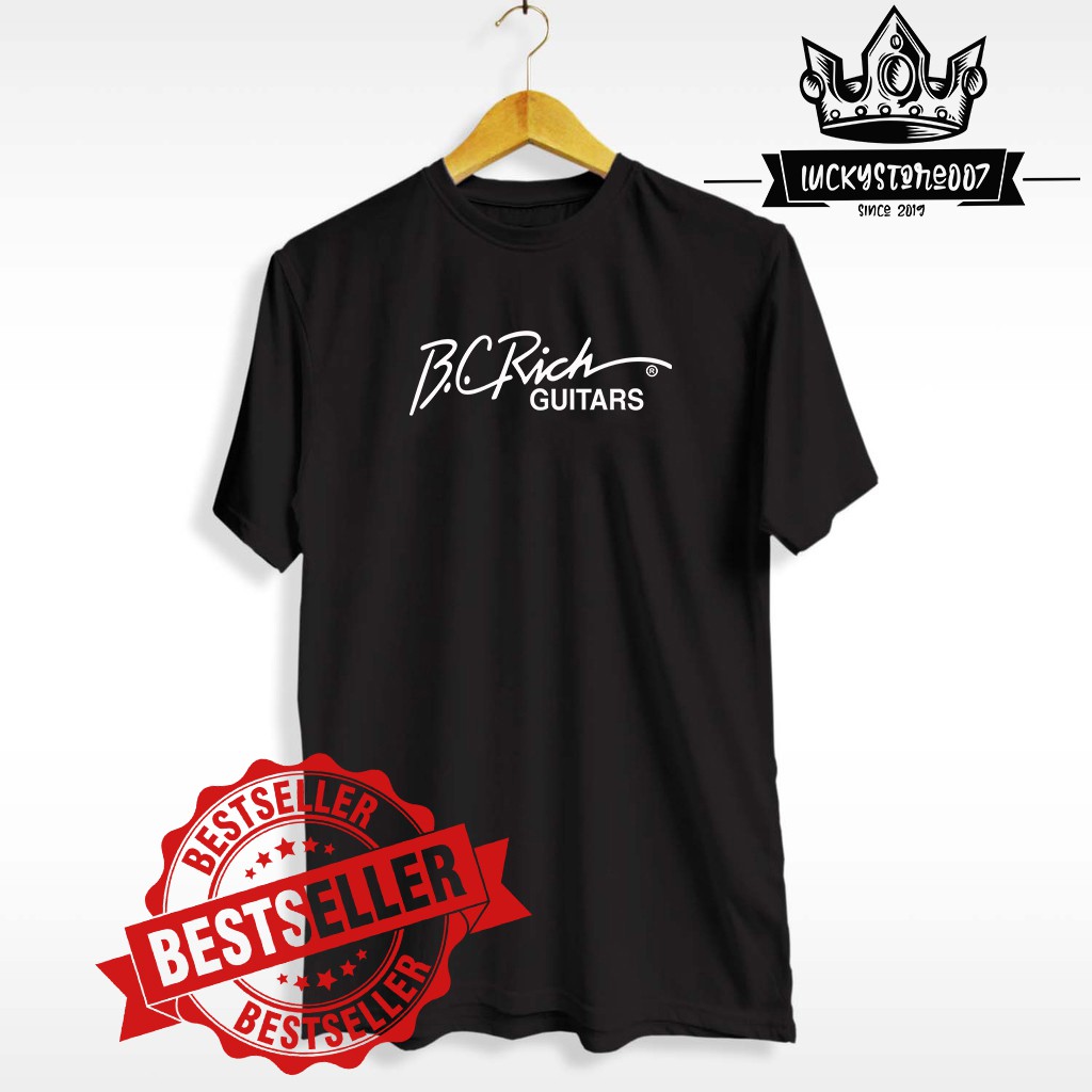 TERMURAH KAOS DISTRO GUITAR B.C. RICH/T-SHIRT GITAR/ Baju Musik