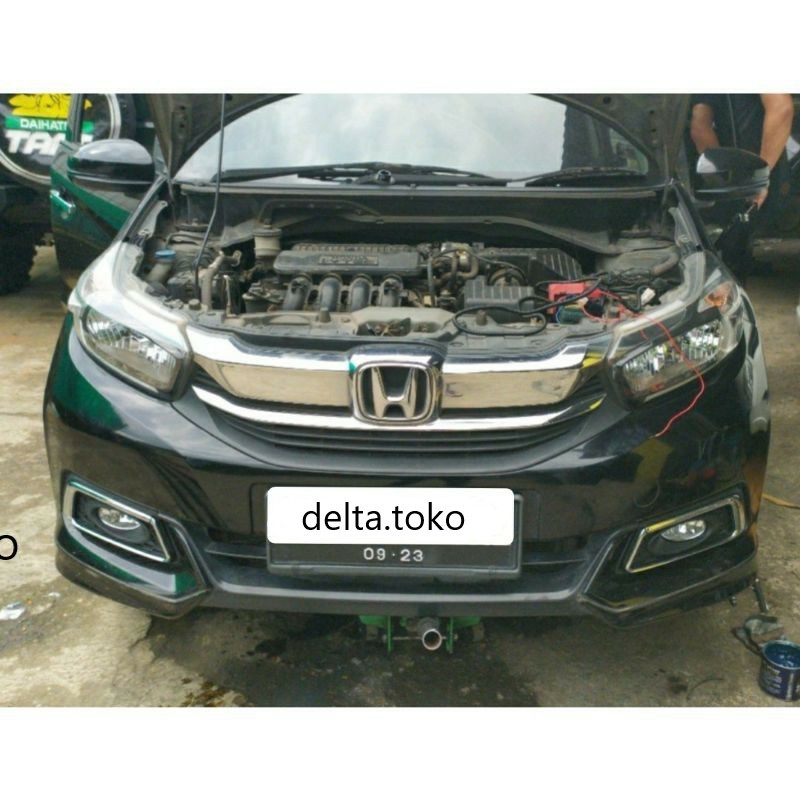 Lampu Kabut/FogLamp Honda Mobilio 2014-2019 type S dan E + Ring Foglamp hitam list chrome